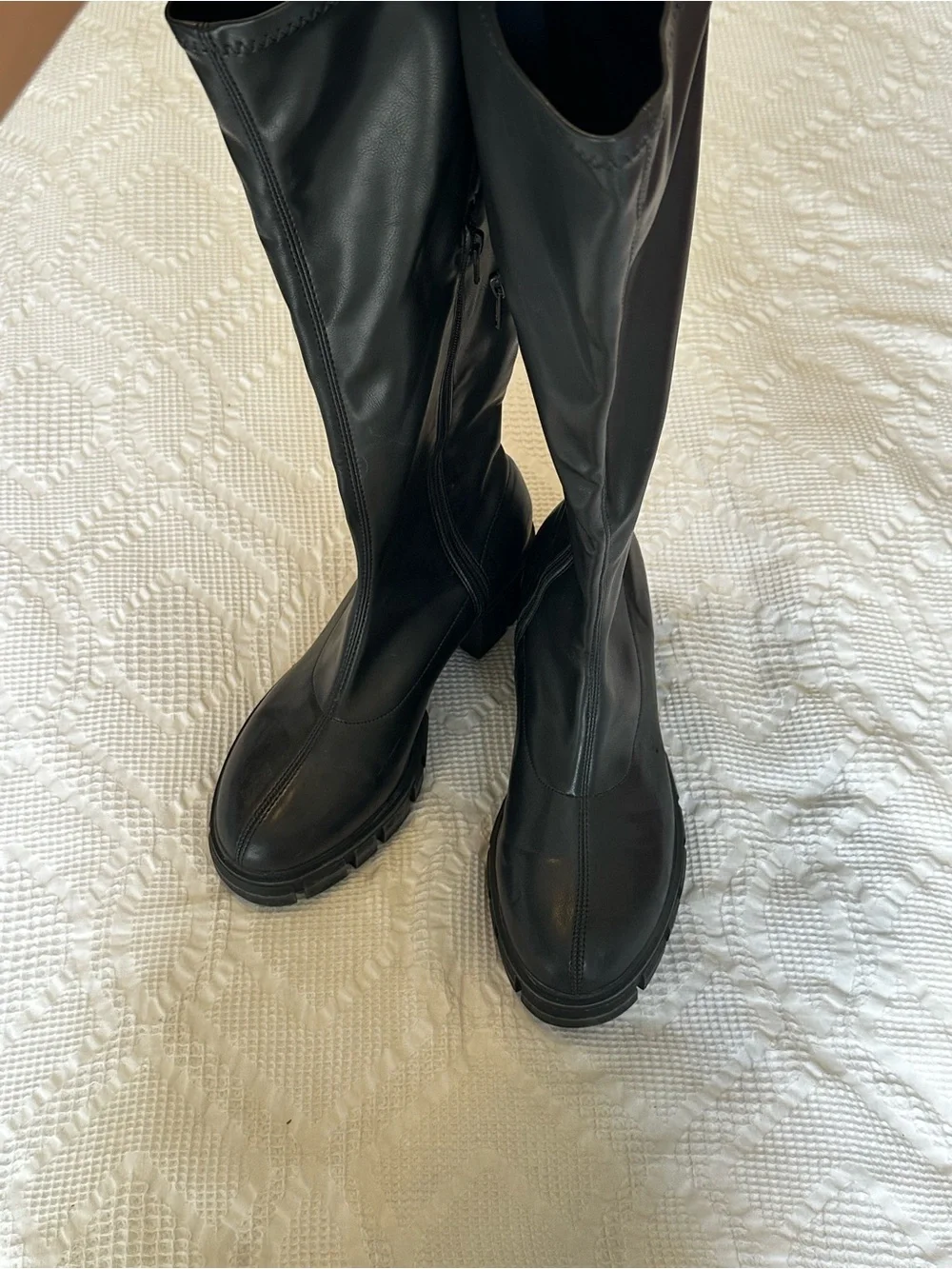Madden Girl Knee high faux leather boots